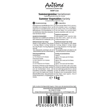 Aniforte BARF- Line Sommergemüse Variationen 1kg 6 Aniforte BARF- Line Sommergemüse Variationen 1kg – Bild 4