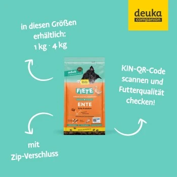 Fiete Adult Soft Ente Deutsches Premium-Trockenfutter 1 Kg 8 Fiete Adult Soft Ente Deutsches Premium-Trockenfutter 1 Kg – Bild 6