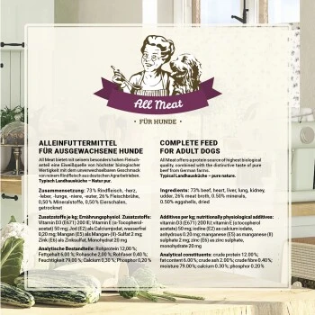 Betty's Landhausküche Fleischtopf (All Meat) 6 X 800g Für Hund 7 Betty's Landhausküche Fleischtopf (All Meat) 6 X 800g Für Hund – Bild 5