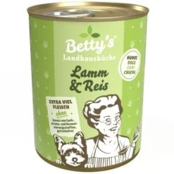 Betty's Landhausküche Lamm & Reis 6 X 400g Für Hund