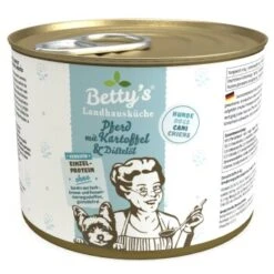 Betty's Landhausküche Pferd & Kartoffel & Distelöl 6 X 200g Für Hund
