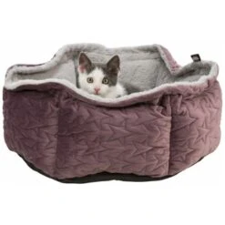 Trixie Bett Estelle Samt-Optik ø 50 Cm Beere/ Grau -Hundebedarfsgeschäft b51f36345577ef3304e3dfb6d7a4b2aeaa269caa 1378629 de DE Trixie 8