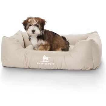 Knuffelwuff Hundebett Finlay Aus Nylongewebe Beige M-L 6 Knuffelwuff Hundebett Finlay Aus Nylongewebe Beige M-L – Bild 4
